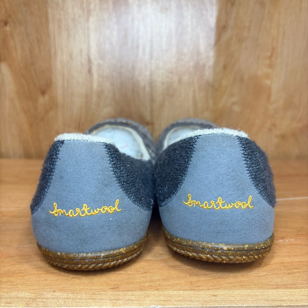 SmartWool Womens 10 Morning Ballet Flats Shoes Outdoor Slippers Gray Wool - Picture 6 of 8